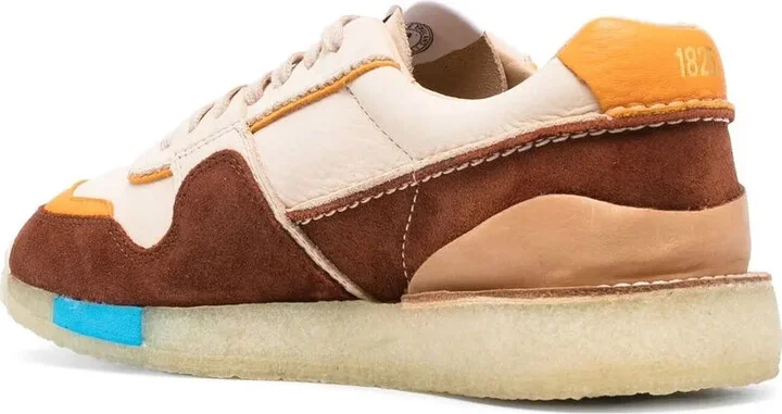 Colour-Block Panelled Low-Top Sneakers - Image 3