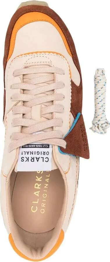 Colour-Block Panelled Low-Top Sneakers - Image 4