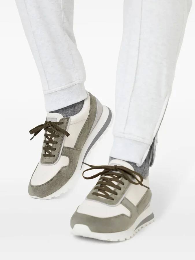 Colour-Block Panelled Trainers - Image 5