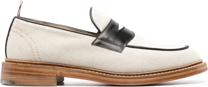 Colour-Block Penny Loafers