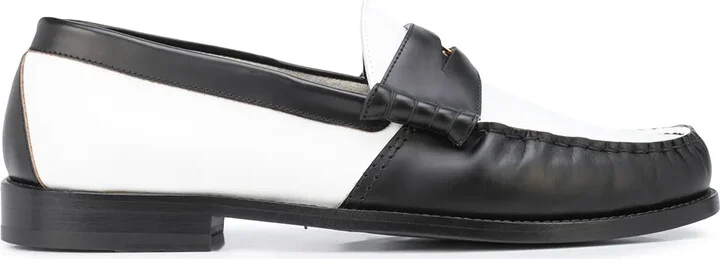 Colour-Block Penny Loafers