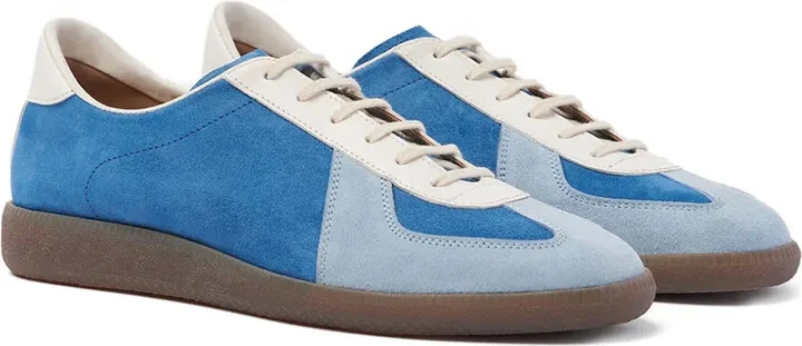 Colour-Blocked Suede Sneakers - Image 2