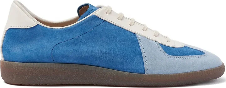 Colour-Blocked Suede Sneakers