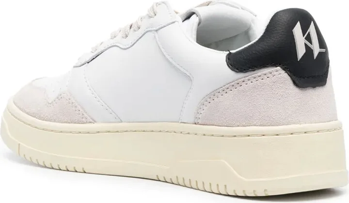 Colour-Panelled Leather Sneakers - Image 3