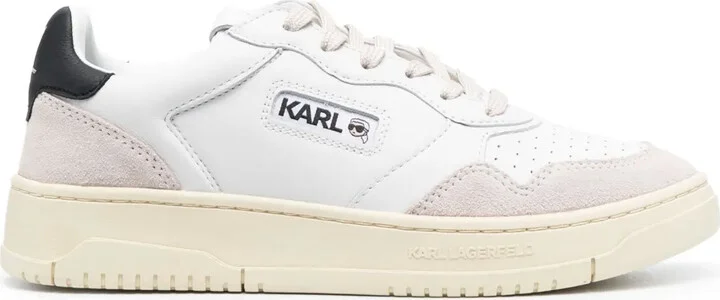 Colour-Panelled Leather Sneakers