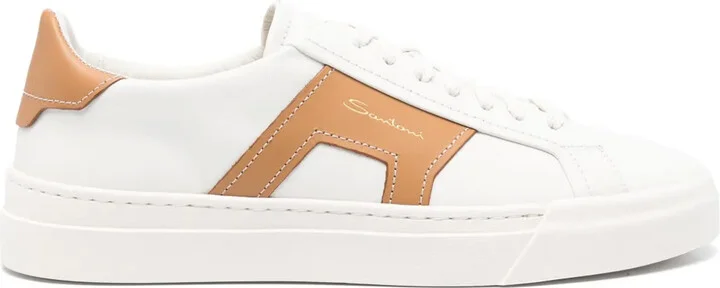 Colourblock Leather Sneakers