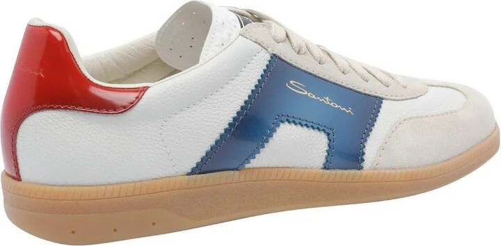 Colourblock Panelled Lace-up Sneakers Santoni - Image 2