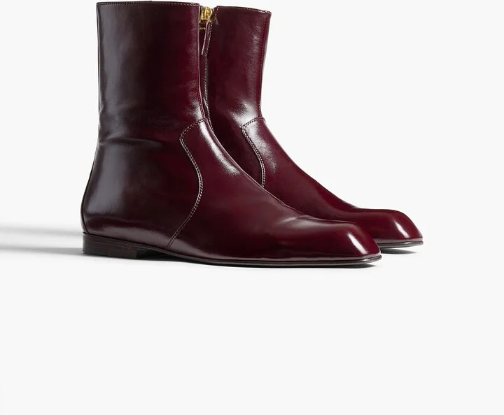 Colt Ankle Boot in Bordeaux Glazed Leather - Image 2