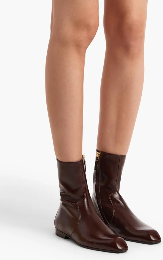 Colt Ankle Boot in Bordeaux Glazed Leather - Image 4