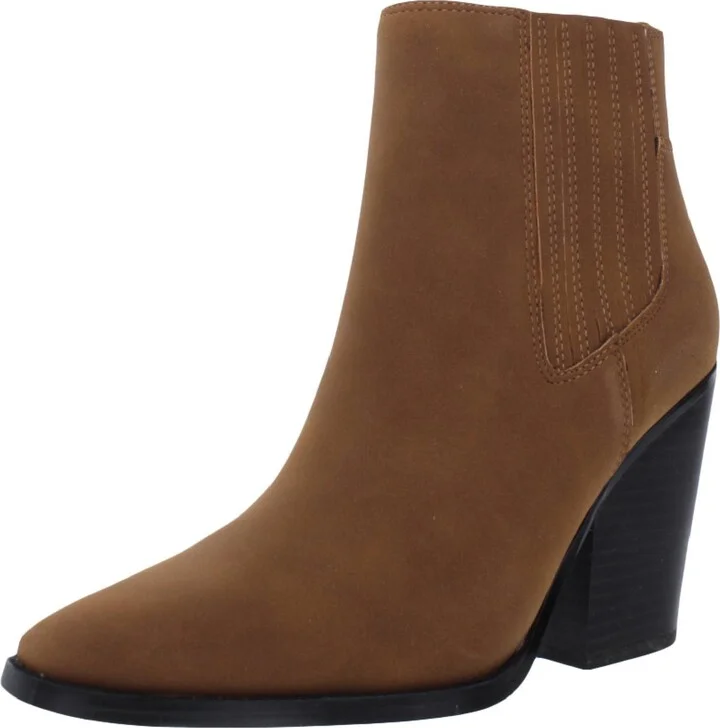 Colt-Bootie Womens Faux Suede Pointed Toe Ankle Boots
