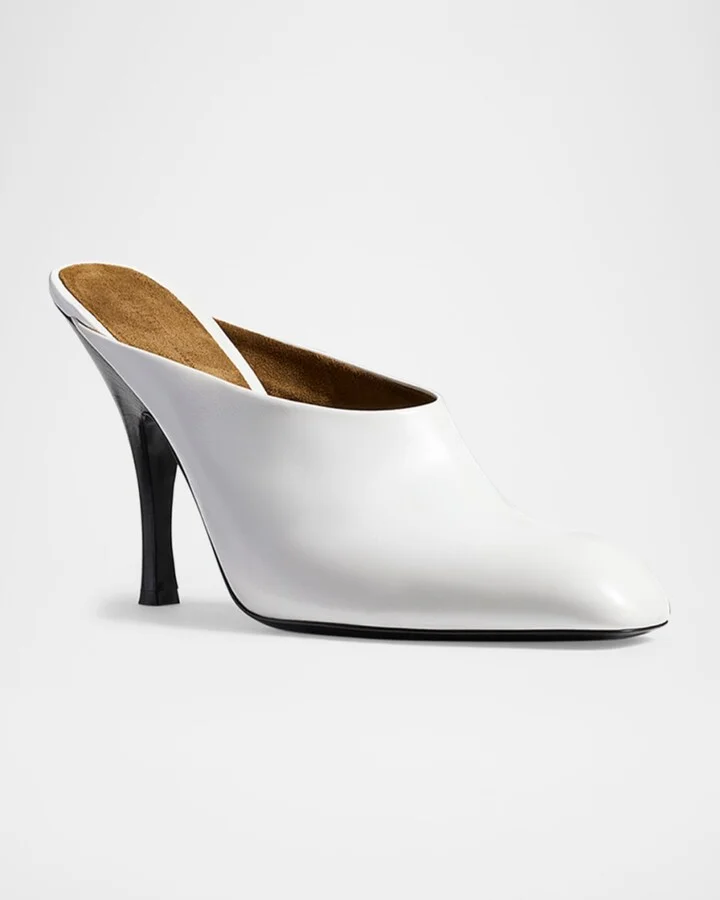 Colt Calfskin Stiletto Mules - Image 2
