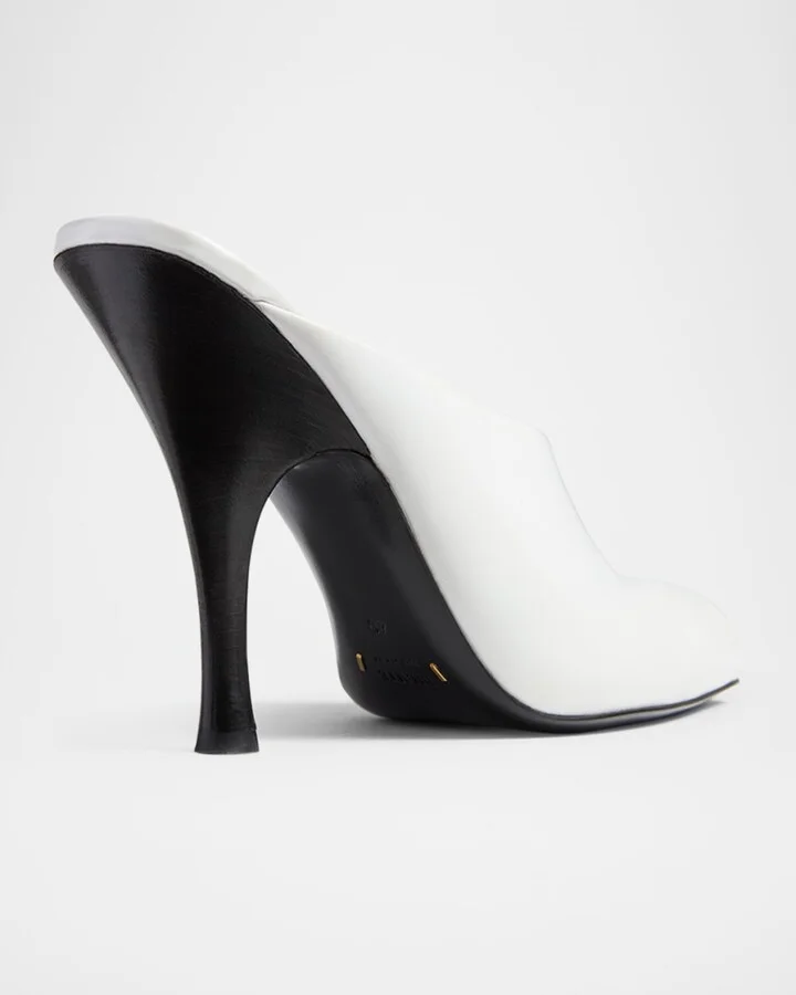 Colt Calfskin Stiletto Mules - Image 4