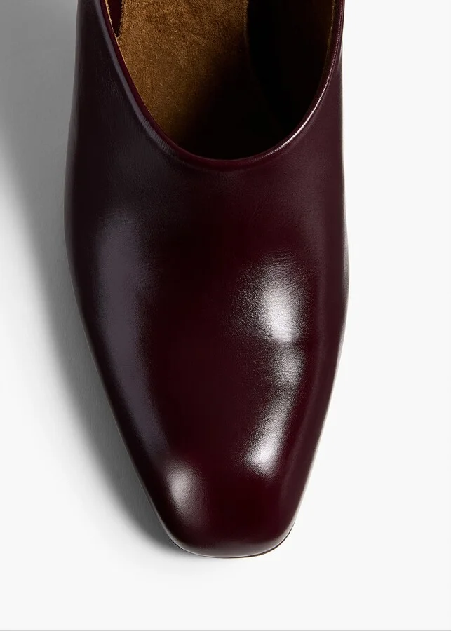 Colt Mule in Bordeaux Glazed Leather - Image 4