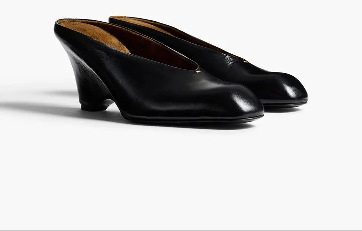 Colt Wedge in Black Glazed Leather - Image 2