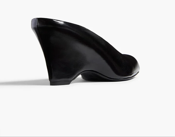 Colt Wedge in Black Glazed Leather - Image 3