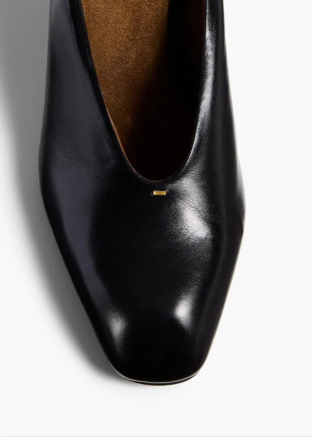 Colt Wedge in Black Glazed Leather - Image 4