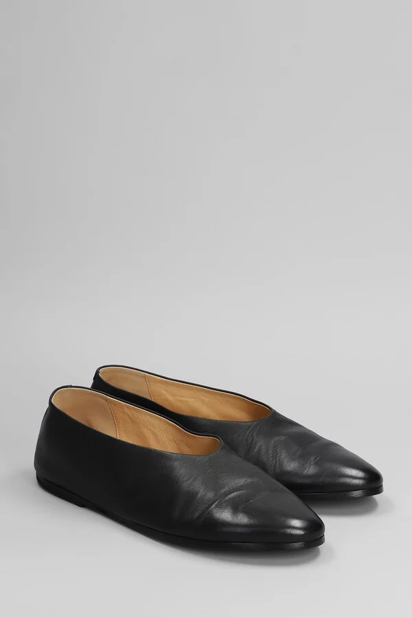 Coltellaccio Ballet Flats In Black Leather - Image 2