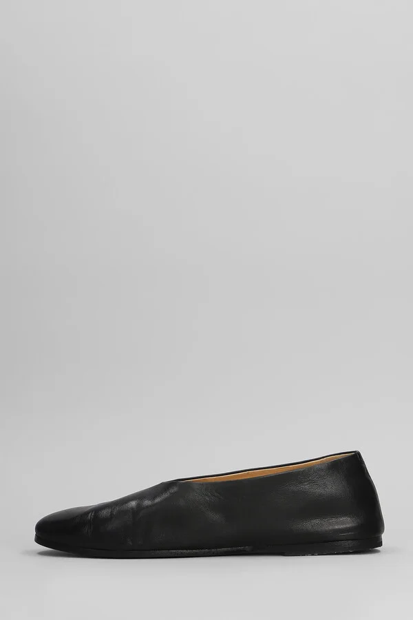 Coltellaccio Ballet Flats In Black Leather - Image 3