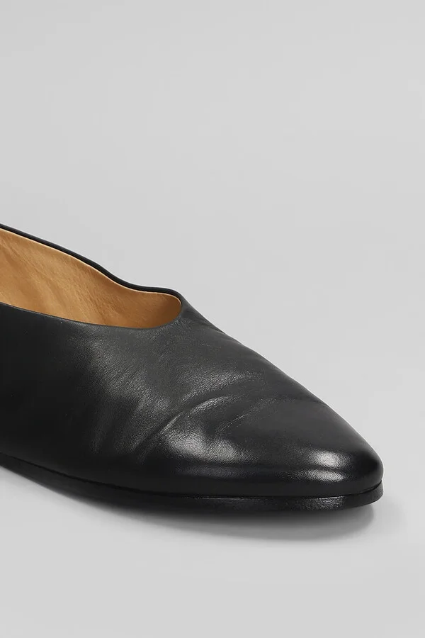 Coltellaccio Ballet Flats In Black Leather - Image 5