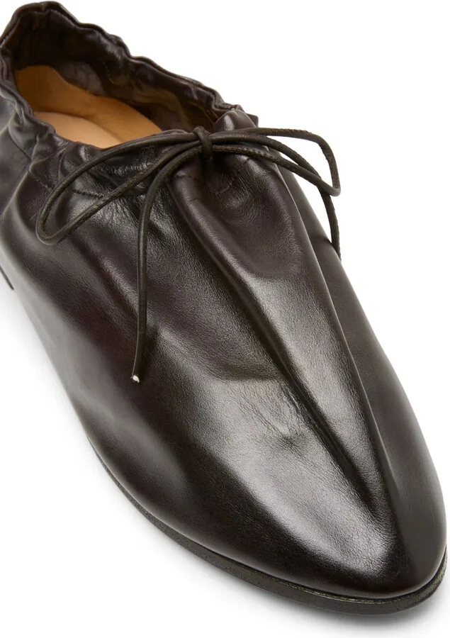 Coltellaccio leather ballerina shoes - Image 4