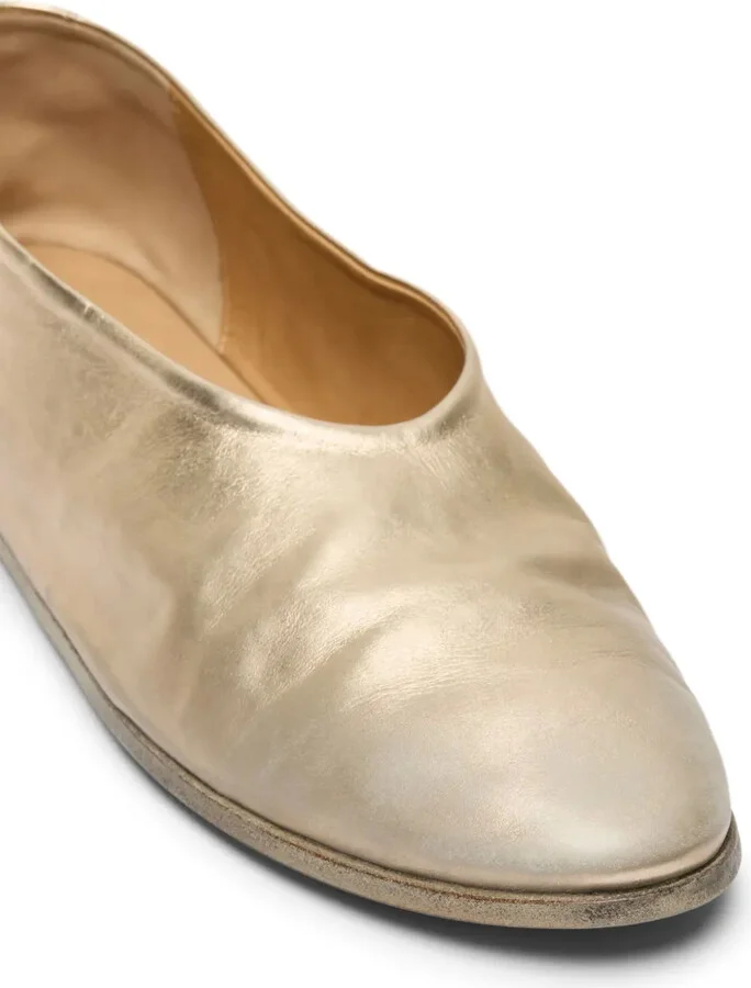 Coltellaccio leather ballerina shoes - Image 4