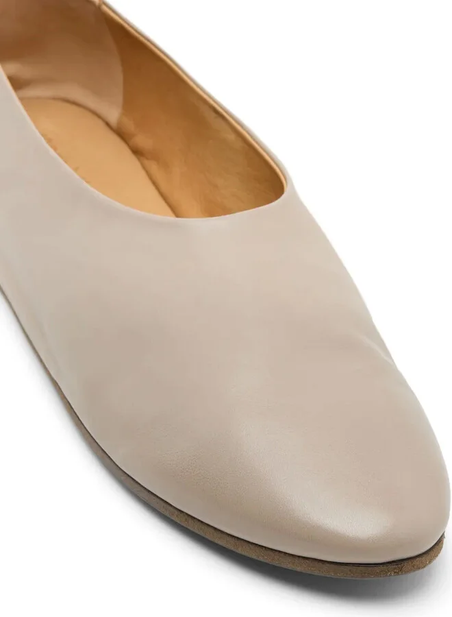 Coltellaccio leather ballerina shoes - Image 4