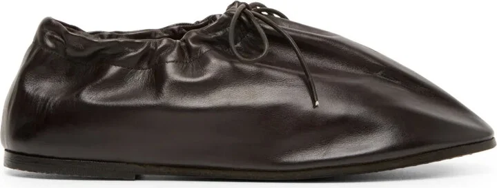 Coltellaccio leather ballerina shoes