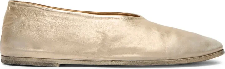Coltellaccio leather ballerina shoes