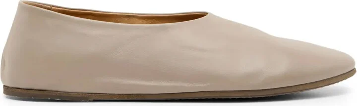 Coltellaccio leather ballerina shoes