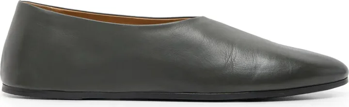 Coltellaccio leather ballerina shoes