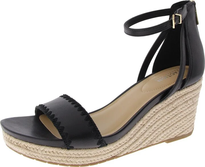 Colton Womens Back Zipper Strappy Ankle Strap