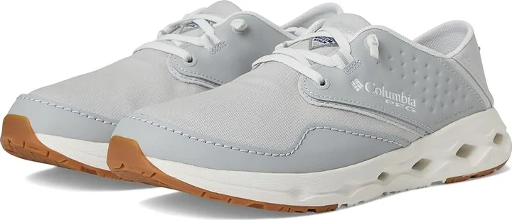 Columbia Bahama X Relaxed Men's Shoes Grey Ice/Sea Salt : 10 D - Medium, Canvas/Leather