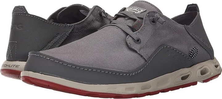 Columbia Bahamatm Vent PFG Lace Relaxed Men's Shoes City Grey/Gypsy : 11.5 D - Medium, Leather/Canvas