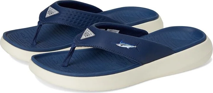 Columbia Boatside Fish Flip Men's Sandals Carbon/Chalk : 12 D - Medium, Rubber