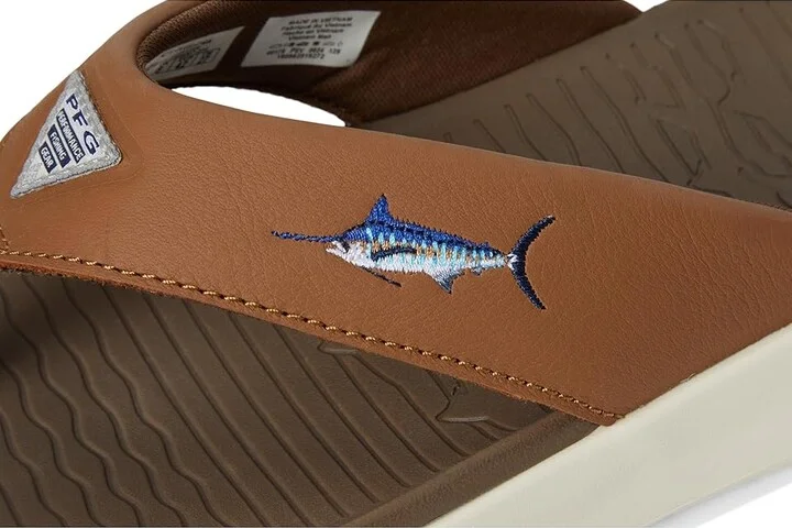 Columbia Boatside Fish Flip Men's Sandals Dark Truffle/Elk : 9 D - Medium, Rubber - Image 7