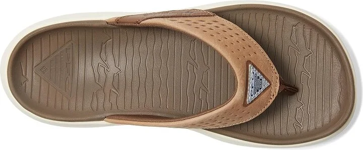 Columbia Boatside Flip Lea Men's Sandals Dark Truffle/Elk : 9 D - Medium, Rubber - Image 2