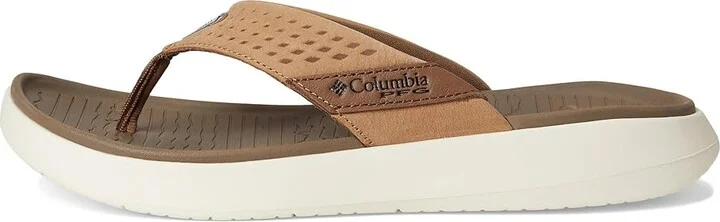 Columbia Boatside Flip Lea Men's Sandals Dark Truffle/Elk : 9 D - Medium, Rubber - Image 6