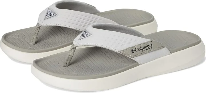 Columbia Boatside Flip Lea Men's Sandals Dove/Silver Grey : 8 D - Medium, Rubber