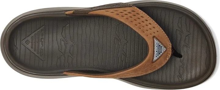 Columbia Boatside Flip Lea Men's Sandals Tundra/Light Brown : 8 D - Medium, Rubber - Image 2