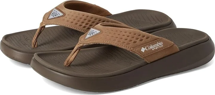 Columbia Boatside Flip Lea PFG Women's Sandals Sahara/Delta : 12 B - Medium, Rubber