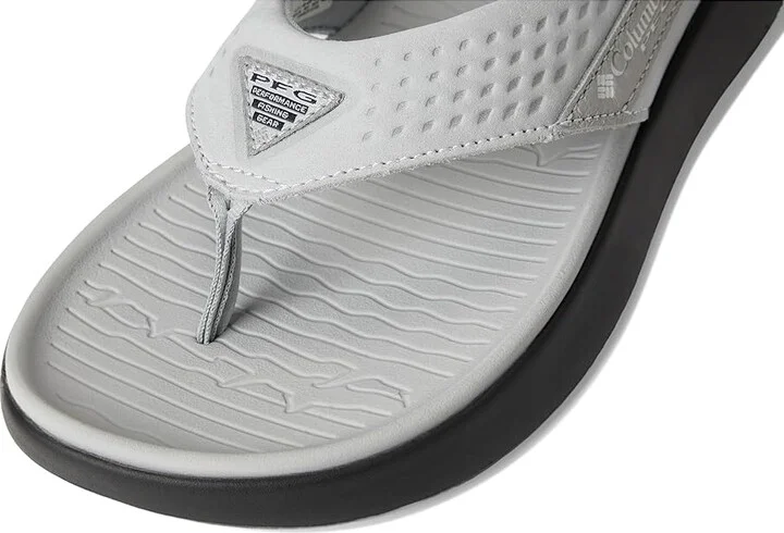 Columbia Boatside Flip Lea PFG Women's Sandals Slate Grey/White : 5 B - Medium, Rubber - Image 7