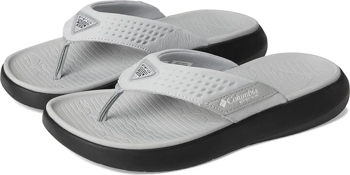 Columbia Boatside Flip Lea PFG Women's Sandals Slate Grey/White : 5 B - Medium, Rubber