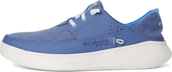 Columbia Boatside Relaxed PFG Men's Shoes Bluebell/White Cap : 8 D - Medium, Mesh - Image 6