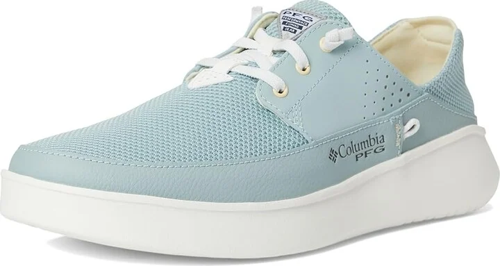 Columbia Boatsidetm Breathe Relaxed PFG Men's Shoes Crushed Blue/Lemon Wash : 12 E - Wide, Mesh - Image 5