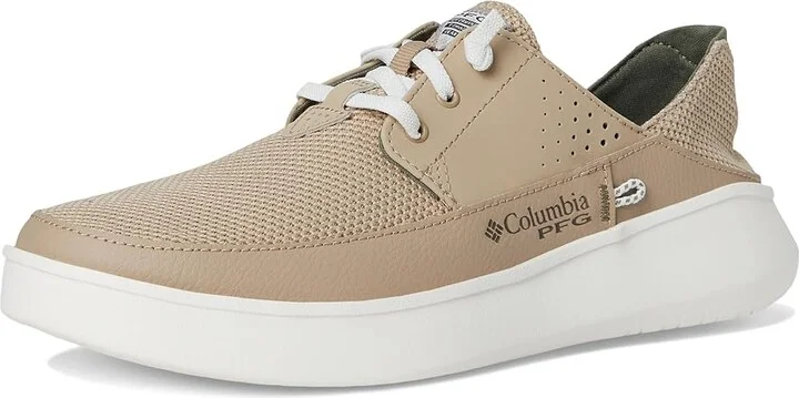 Columbia Boatsidetm Breathe Relaxed PFG Men's Shoes Oxford Tan/Cypress : 13 D - Medium, Mesh - Image 5