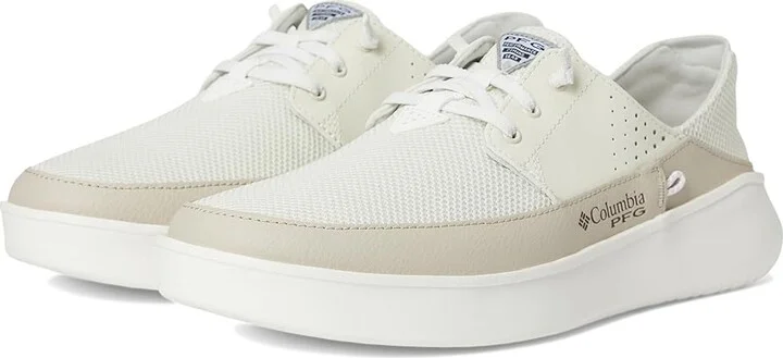 Columbia Boatsidetm Breathe Relaxed PFG Men's Shoes Stone/Fossil : 8 E - Wide, Mesh