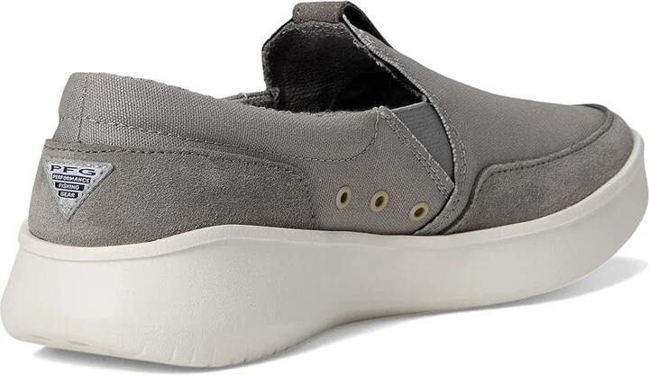 Columbia Boatsidetm PFG Men's Shoes Ti Titanium/Ancient Fossil : 11 EE - Wide, Canvas/Suede - Image 4