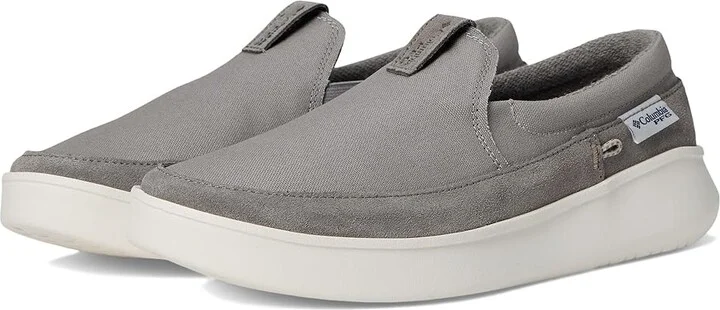 Columbia Boatsidetm PFG Men's Shoes Ti Titanium/Ancient Fossil : 11 EE - Wide, Canvas/Suede