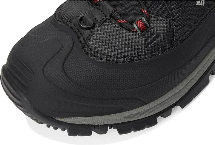 Columbia Bugaboot III Men's Shoes Black/Bright Red 1 : 10 D - Medium, Leather - Image 2