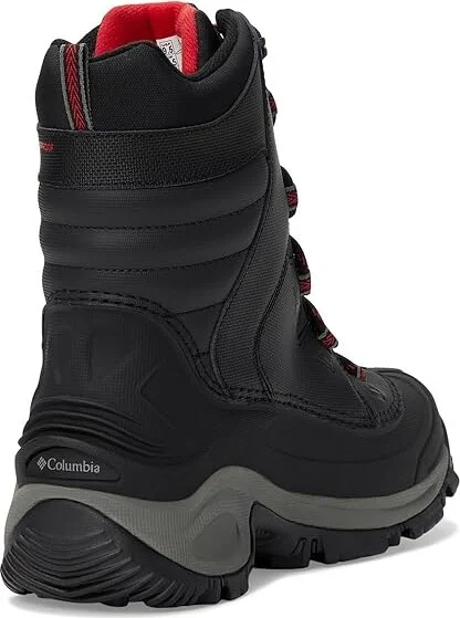 Columbia Bugaboot III Men's Shoes Black/Bright Red 1 : 10 D - Medium, Leather - Image 4